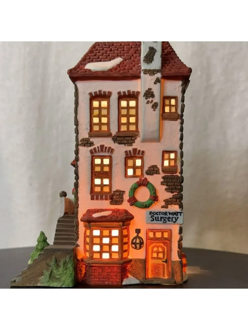 Dept 56 C H Watt Physician Dickens Christmas Village Lighted  Building (no box)